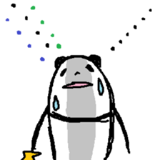 (Wordless)A Panda is so Soccer fan sticker #12196943