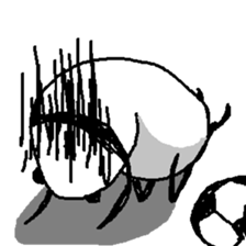 (Wordless)A Panda is so Soccer fan sticker #12196946