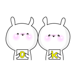 Rabbit's Stickerp of cute twins sticker #12197711