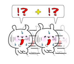 Rabbit's Stickerp of cute twins sticker #12197718