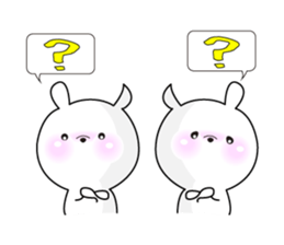 Rabbit's Stickerp of cute twins sticker #12197719
