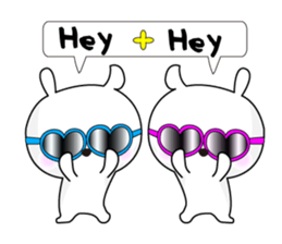 Rabbit's Stickerp of cute twins sticker #12197723