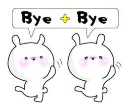 Rabbit's Stickerp of cute twins sticker #12197736