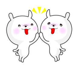 Rabbit's Stickerp of cute twins sticker #12197741