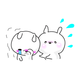 Rabbit's Stickerp of cute twins sticker #12197742