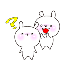 Rabbit's Stickerp of cute twins sticker #12197743