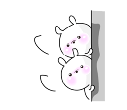 Rabbit's Stickerp of cute twins sticker #12197747