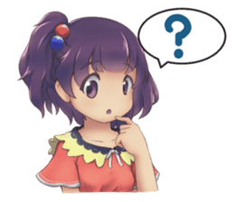 Cute Girl with Fantasy Friends sticker #12197914