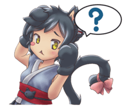 Cute Girl with Fantasy Friends sticker #12197915