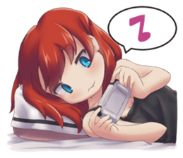 Cute Girl with Fantasy Friends sticker #12197925