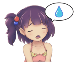 Cute Girl with Fantasy Friends sticker #12197926