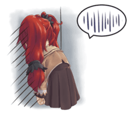 Cute Girl with Fantasy Friends sticker #12197937