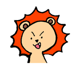 Pretty three animals sticker #12198080