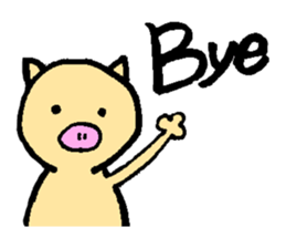 Pretty three animals sticker #12198085