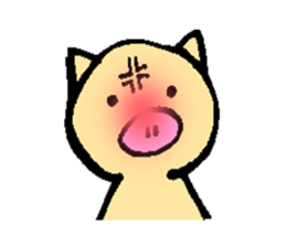 Pretty three animals sticker #12198086