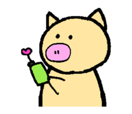 Pretty three animals sticker #12198097