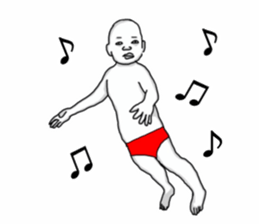 Red pants man3 sticker #12198274