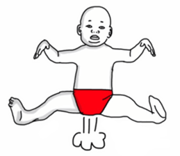 Red pants man3 sticker #12198276