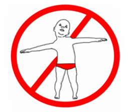 Red pants man3 sticker #12198297