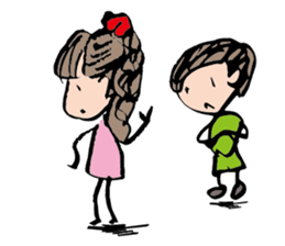 Us, Elementary school students sticker #12199558