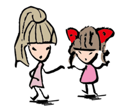 Us, Elementary school students sticker #12199559