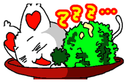 Cat in the dish sticker #12199839