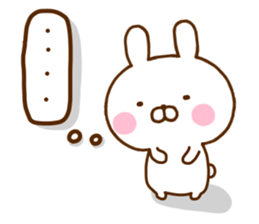 Rabbit Usahina negative sticker #12199854