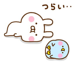 Rabbit Usahina negative sticker #12199873