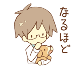 Doctor spends weekend with his dog sticker #12200359