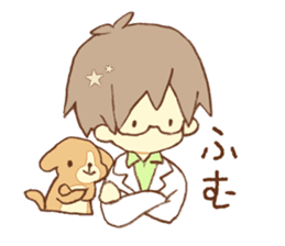 Doctor spends weekend with his dog sticker #12200360