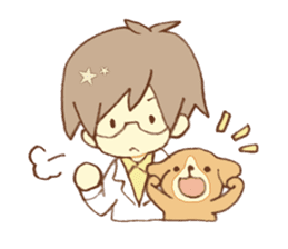 Doctor spends weekend with his dog sticker #12200372