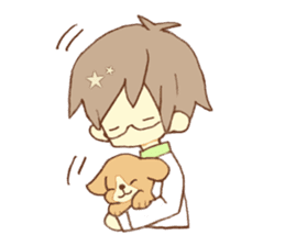 Doctor spends weekend with his dog sticker #12200373