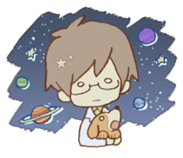 Doctor spends weekend with his dog sticker #12200377