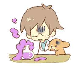 Doctor spends weekend with his dog sticker #12200386