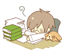 Doctor spends weekend with his dog sticker #12200387