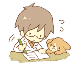 Doctor spends weekend with his dog sticker #12200393