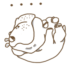 Dou Zi Round and girl iki sticker #12200642