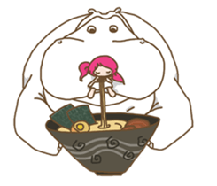 Dou Zi Round and girl iki sticker #12200651