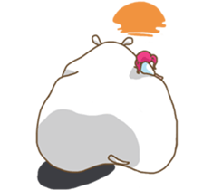 Dou Zi Round and girl iki sticker #12200677