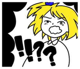 a blonde girl sticker #12201238