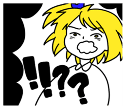 a blonde girl sticker #12201238