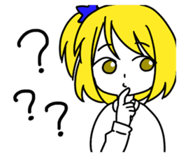 a blonde girl sticker #12201240