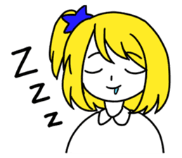 a blonde girl sticker #12201242