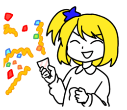 a blonde girl sticker #12201247