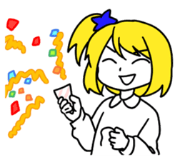 a blonde girl sticker #12201247