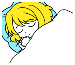 a blonde girl sticker #12201250