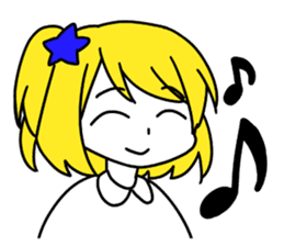 a blonde girl sticker #12201252