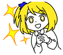 a blonde girl sticker #12201254