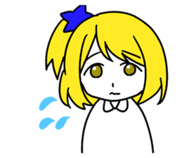a blonde girl sticker #12201260
