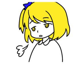 a blonde girl sticker #12201270